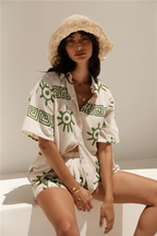 Linen Summer Outfit Set for Women - Lightweight Casual Wear for Warm Weather