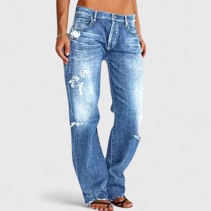 Rugged Wide-Leg Jeans – Casual Wear, Everyday Style