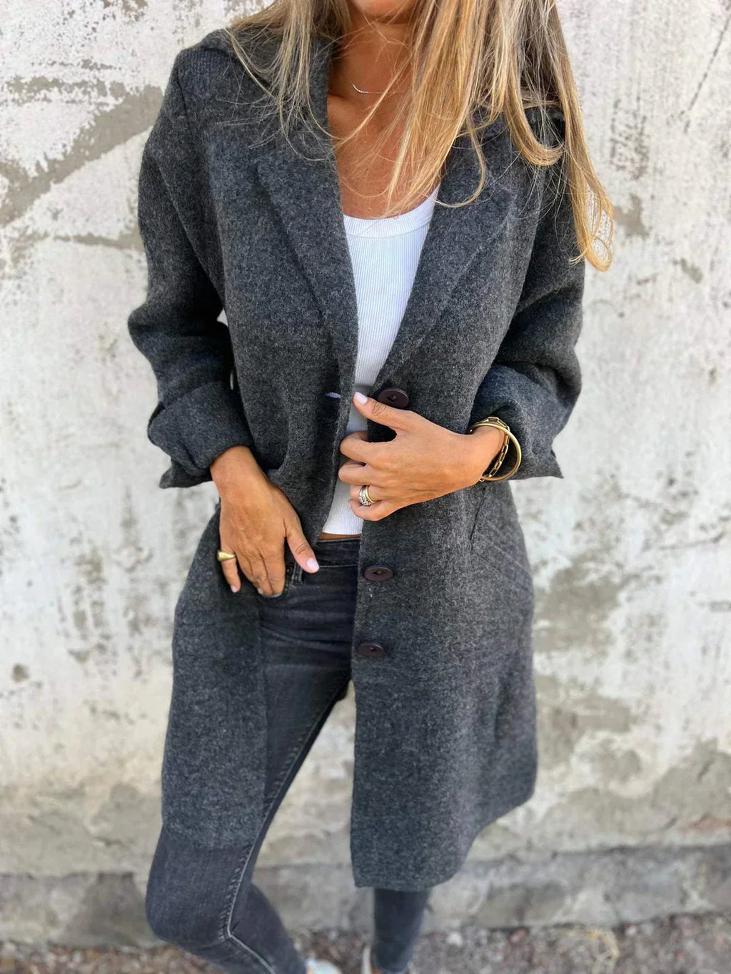 Blazer mit Knöpfen – Büro, Freizeit