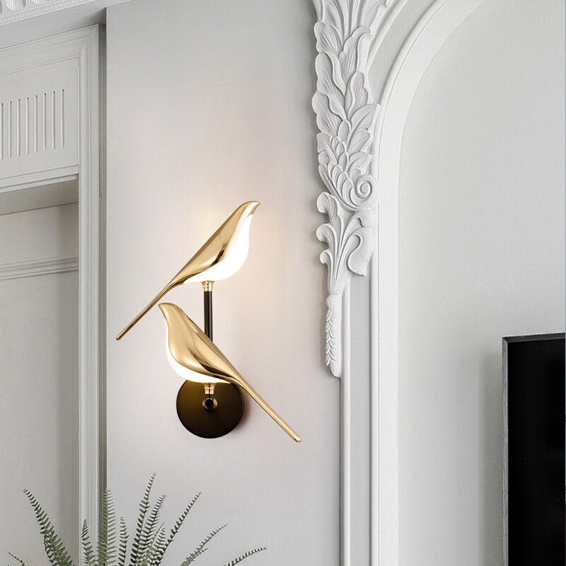 Bird Design LED Wall Lamp - Modern Decorative Lighting for Home and Office - Energy-Efficient Wall Fixture