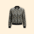 Bomber Jacket Leopard Print Women's Zip-Up – Casual, Holiday, Office, Gift · Werune