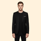 Men's Blazer Slim Fit Grey Single-Button Lined Suit Jacket – Office, Wedding, Formal, Gift