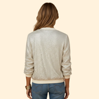 Sequin Bomber Jacket Women's Silver Zip-Up – Party, Evening, Holiday, Gift · Werune