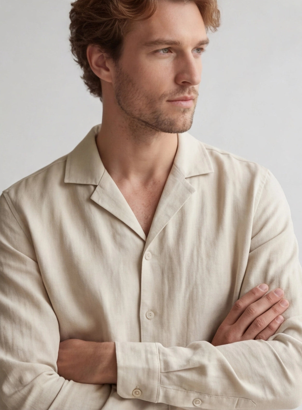 Lightweight Linen Shirt and Pants Set for Men - Casual Summer Outfit