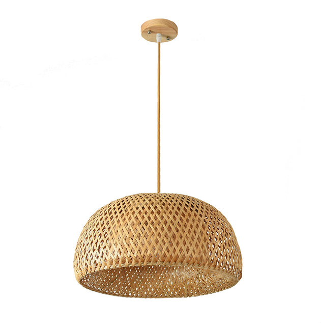 Bamboo Pendant Light Fixture - Eco-Friendly Design for Home Decor - Modern Hanging Lamp for Living Room or Bedroom